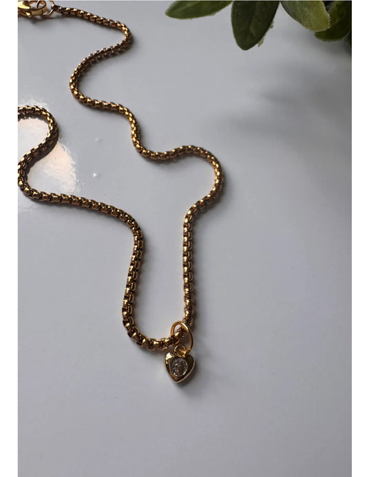 Mini Heart Necklace by Pecas Accessories