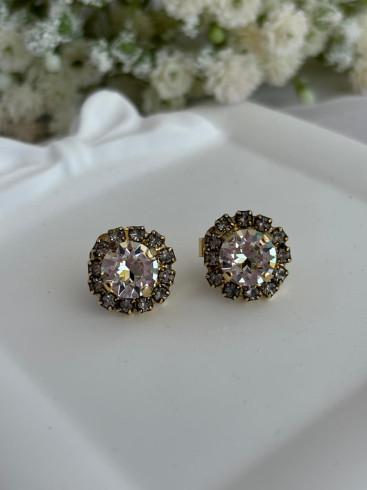 Caroline Studs in Clear by Tova
